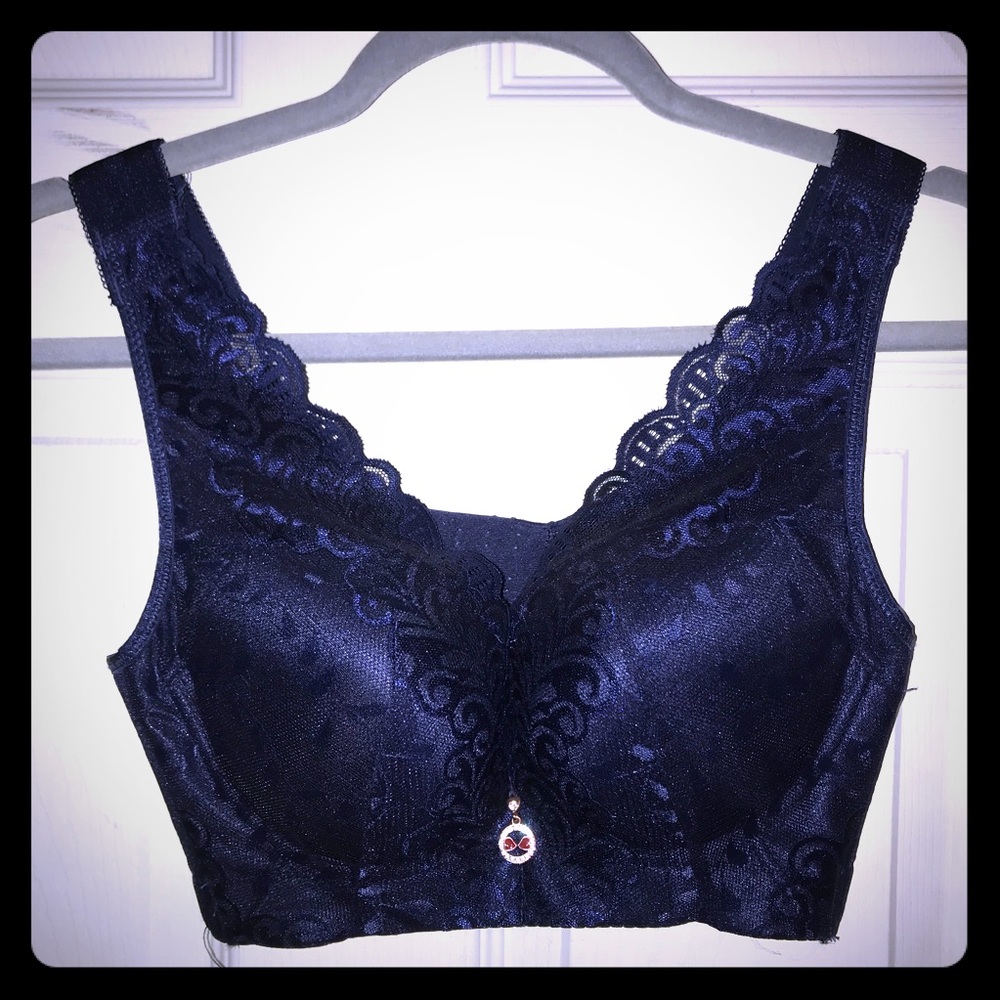 Slimming 5 hook Bra - Blue